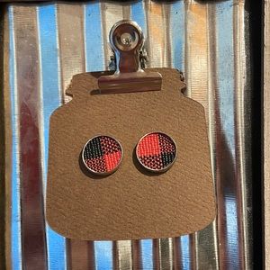 Buffalo plaid earrings